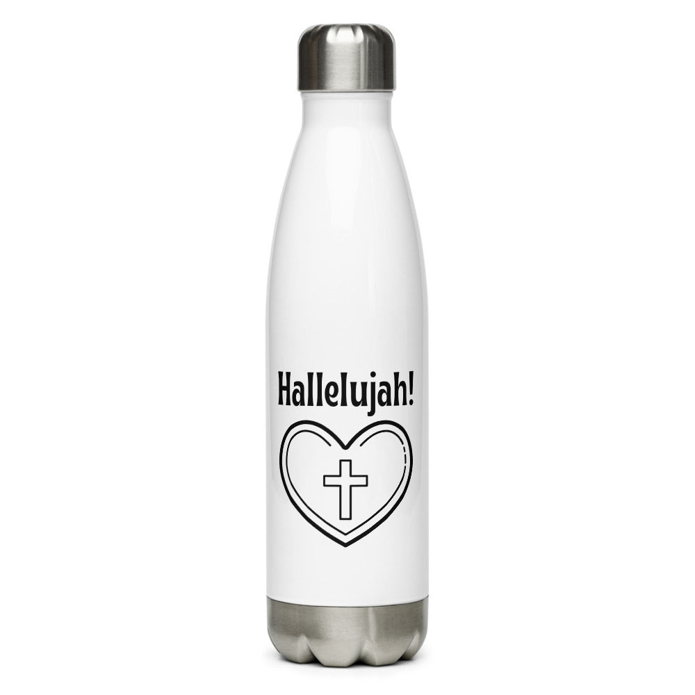 Hallelujah Heart Steel Water Bottle