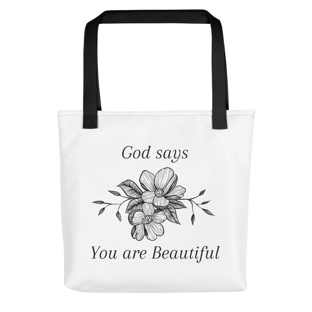 God Says You Are Beautiful Tote