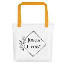 Load image into Gallery viewer, Jesus Lives Flower Tote

