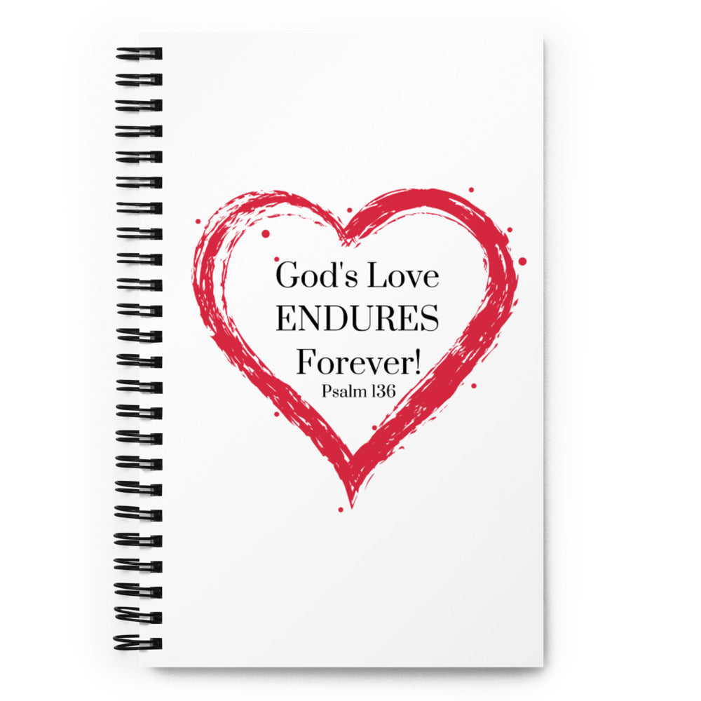 God's Love Endures Spiral Notebook