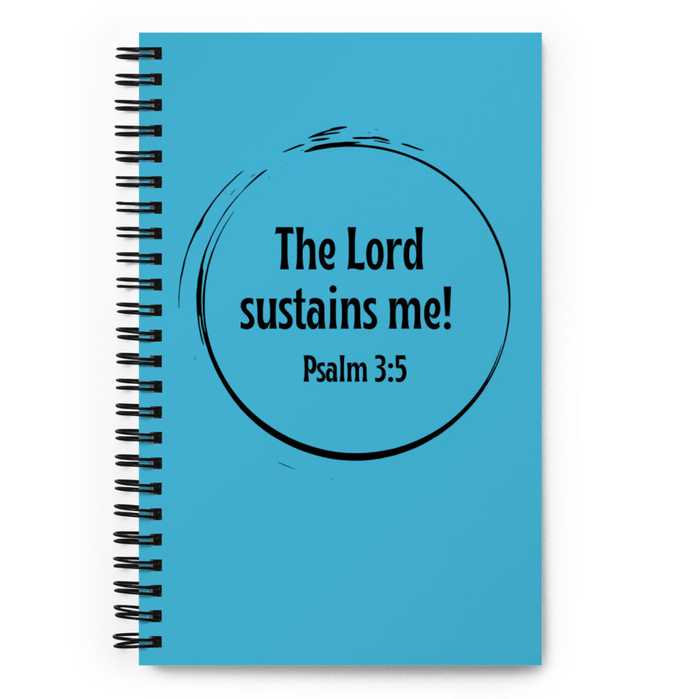 Psalm 3:5 Spiral Notebook