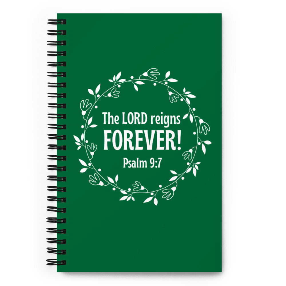 Psalm 9:7 Spiral Notebook