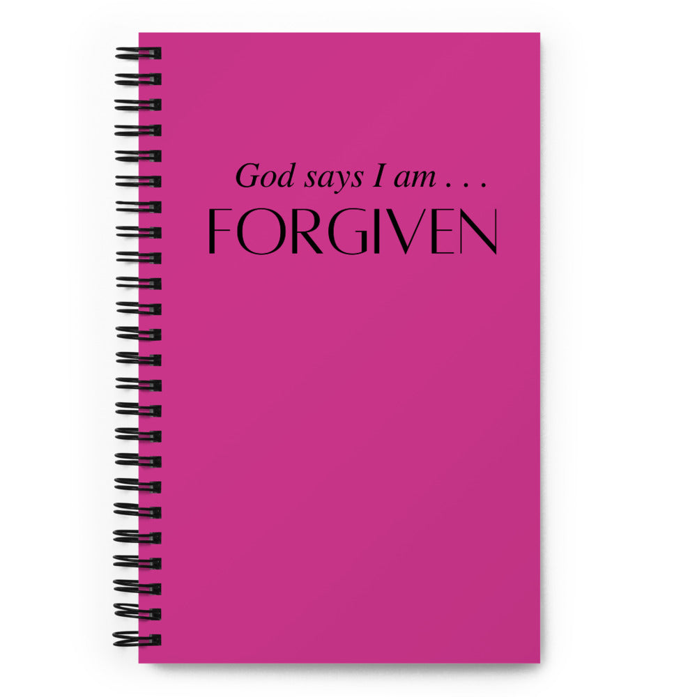 I Am Forgiven Spiral Notebook