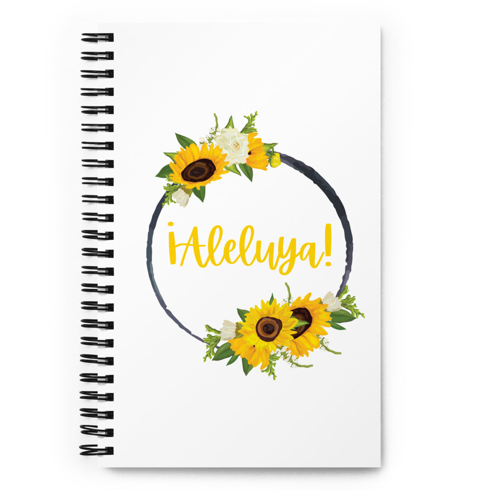 Aleluya Sunflower Spiral Notebook