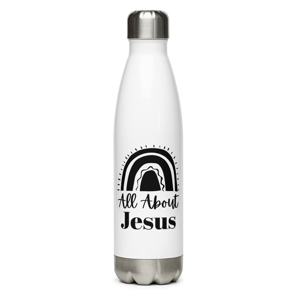 All About Jesus Steel Water Bottle