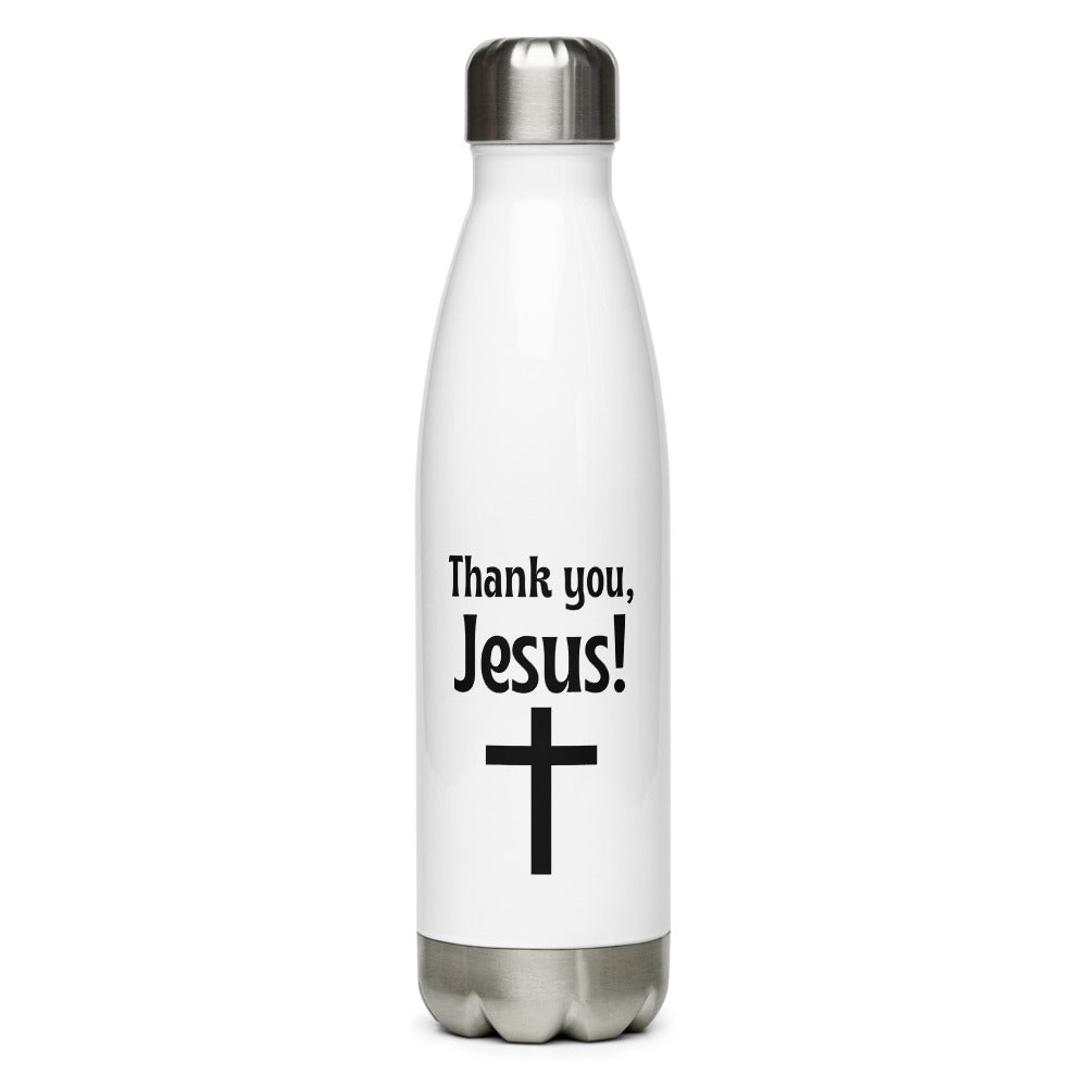 Thank You Jesus Steel Water Bottle