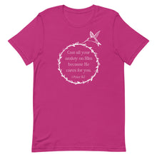 Load image into Gallery viewer, 1 Peter 5:7 T-Shirt
