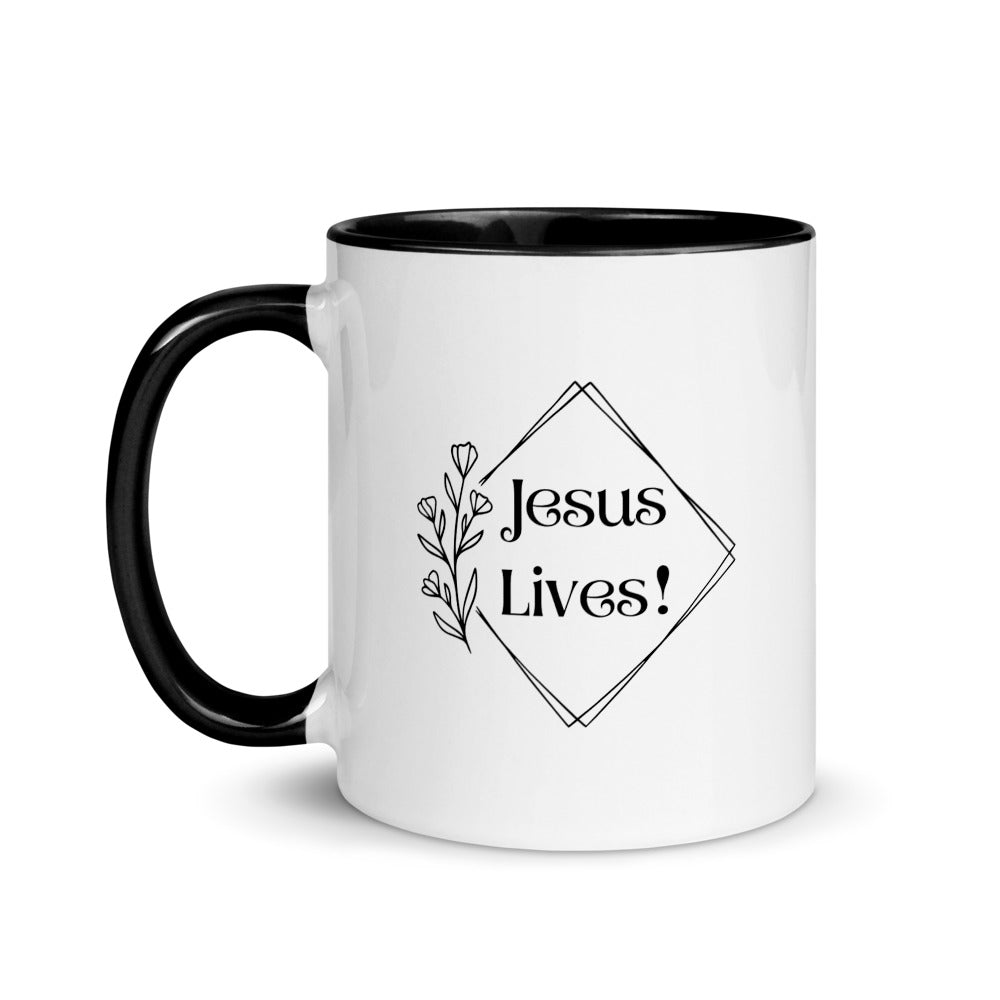 Jesus Lives Flower Mug